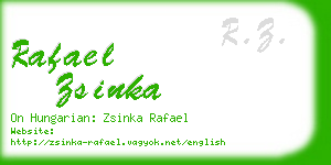 rafael zsinka business card